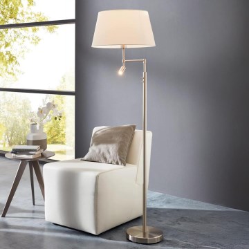 Eglo - Vloerlamp 1xE27/60W + LED/2,1W