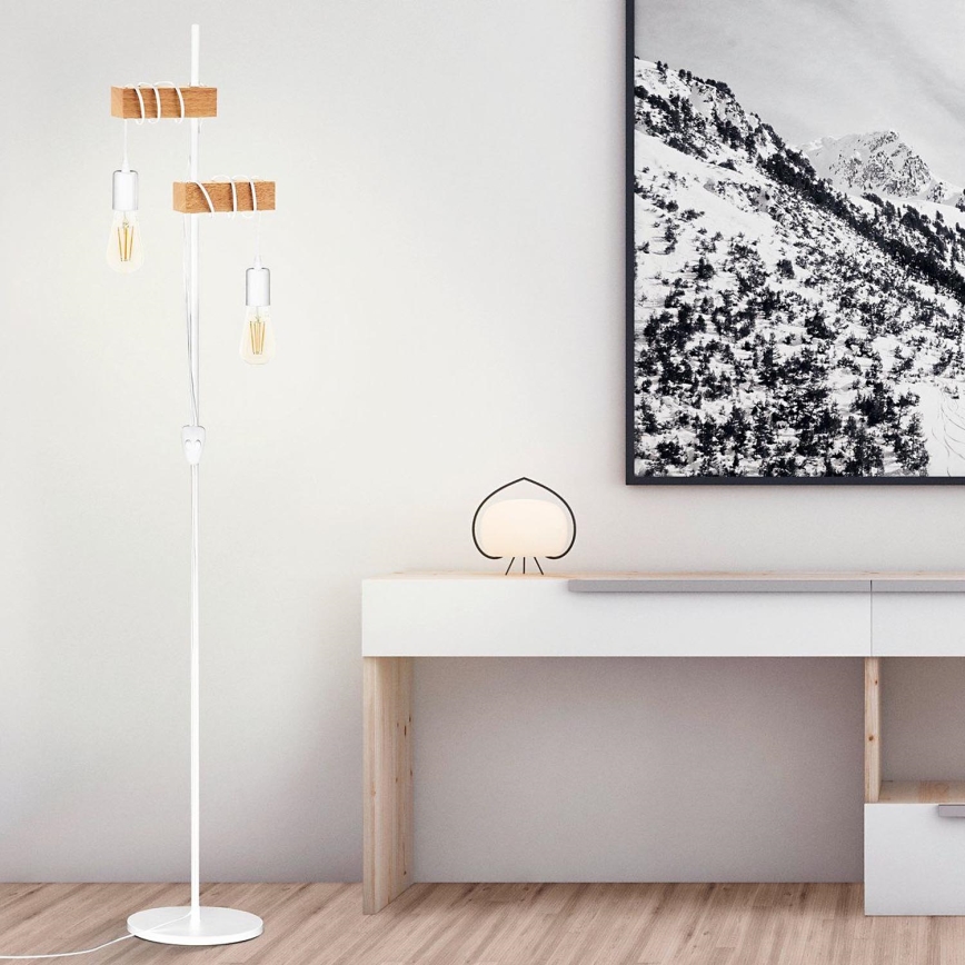 Eglo - Vloerlamp TOWNSHEND 2xE27/10W/230V