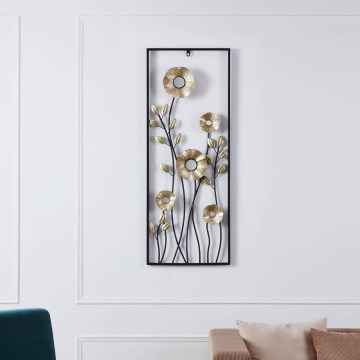 Eglo - wand decoratie 100x38,5 cm zwart/goud