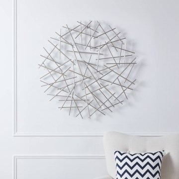 Eglo -  wand decoratie diameter 81 cm mat chroom