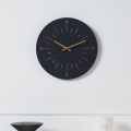 Eglo - Wand klok 1xAA diameter 30 cm zwart
