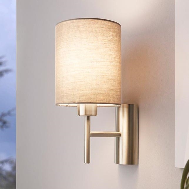 Eglo - Wandlamp 1xE27/60W/230V taupe
