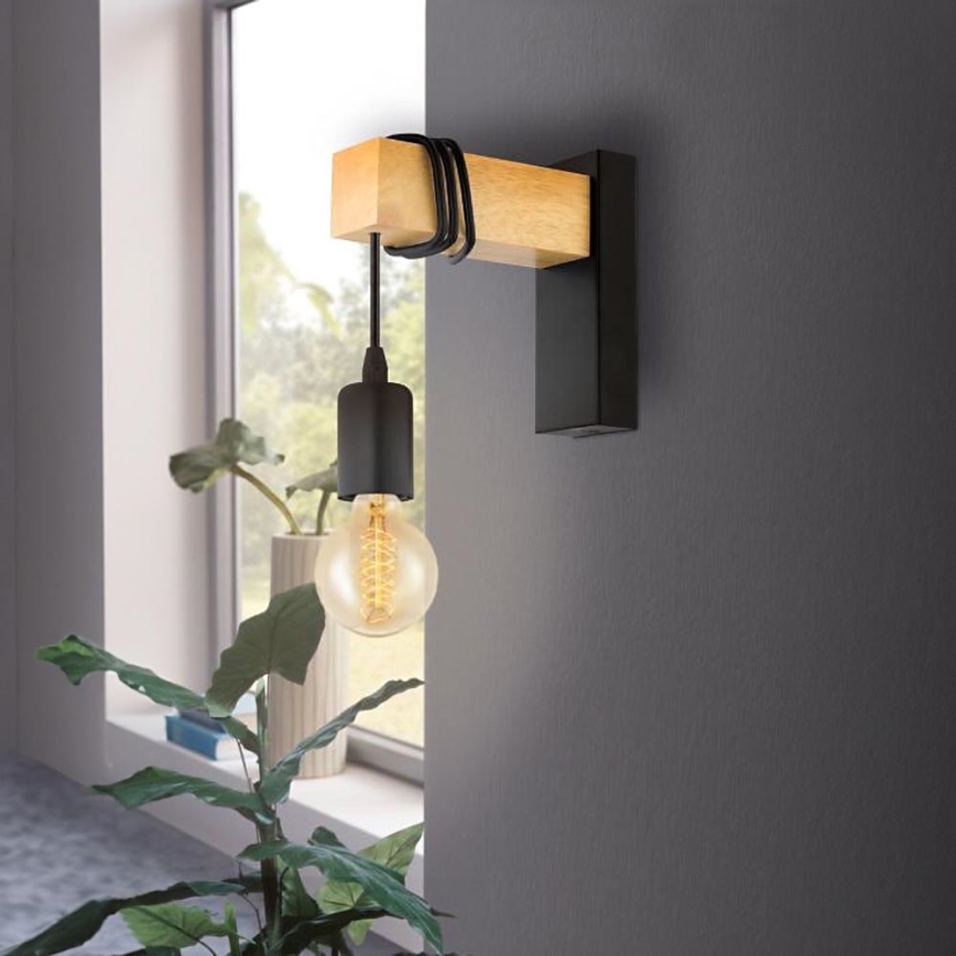 Eglo - Wandlamp TOWNSHEND 1xE27/10W/230V