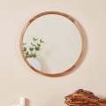 Eglo - Wandspiegel Ø 70 cm bruin