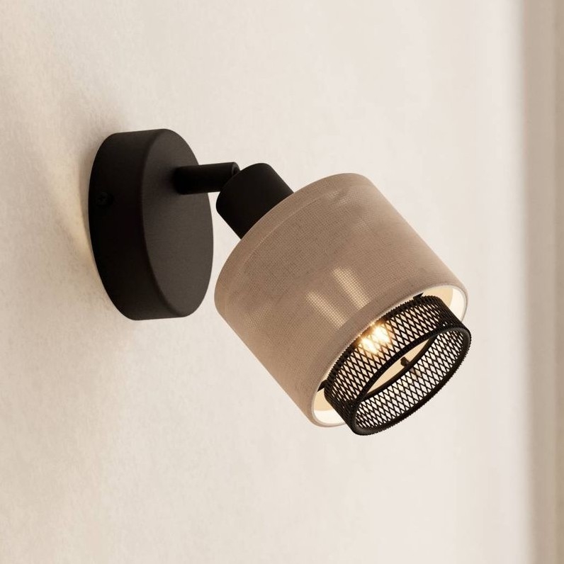 Eglo - Wandspot 1xE14/40W/230V zwart/beige