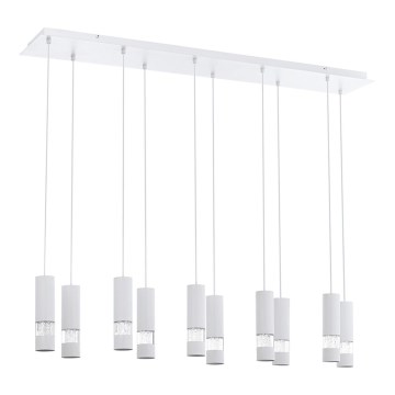 Eglo - Witte LED Hanglamp aan een koord 10x GU10 / 5W / 230V