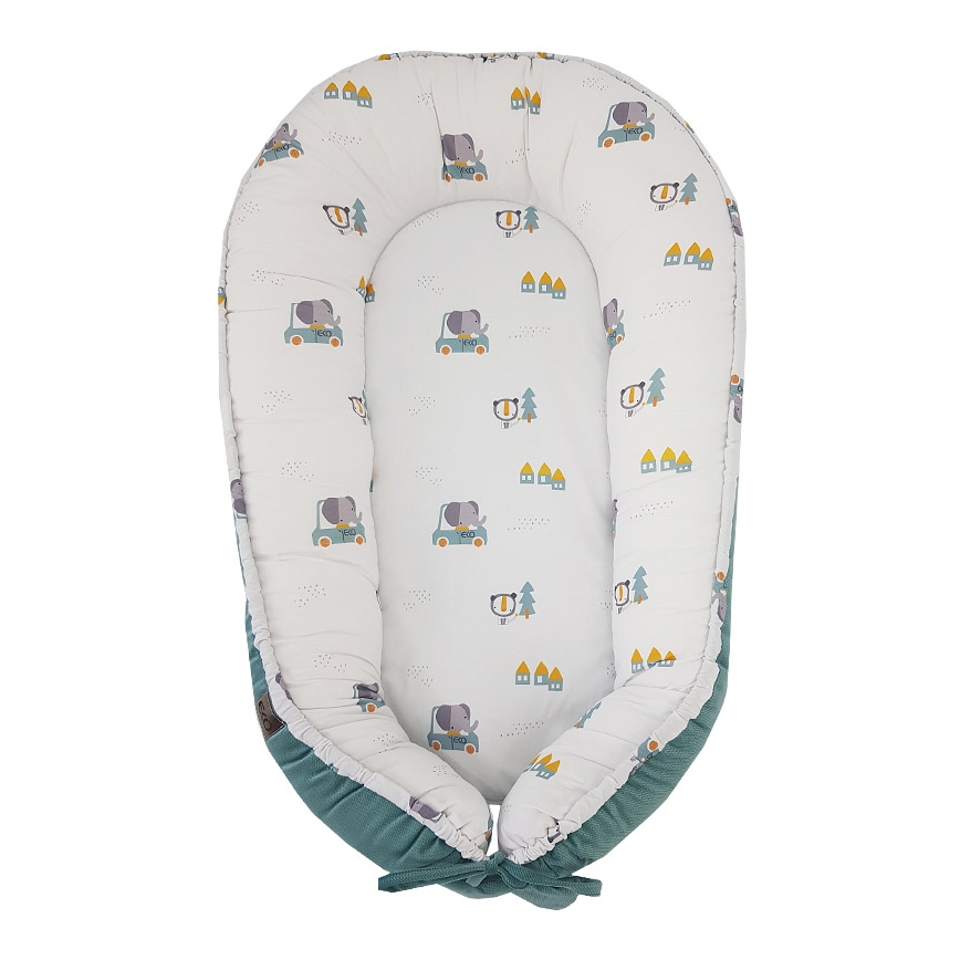 EKO - Katoenen babynestje CARS 90x60 cm