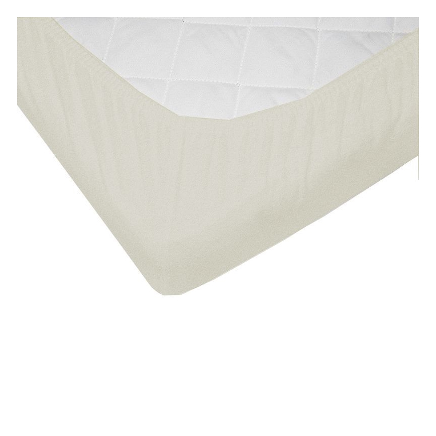 EKO - Waterproof laken met elastische band JERSEY 120x60 cm beige