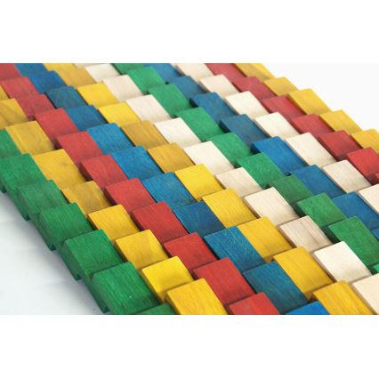 EkoToys - Houten dominostenen kleurrijk 430 st.