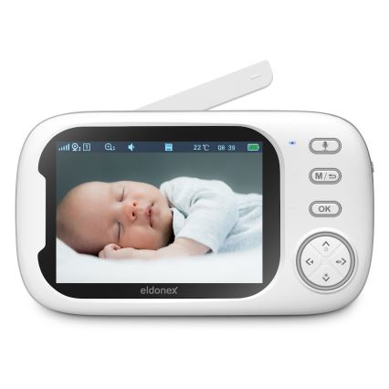 ELDONEX EBM-1010-WH - Babyfoon 5V/2000 mAh