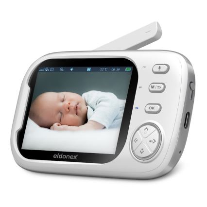 ELDONEX EBM-1010-WH - Babyfoon 5V/2000 mAh