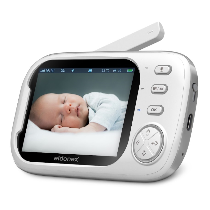 ELDONEX EBM-1010-WH - Babyfoon 5V/2000 mAh