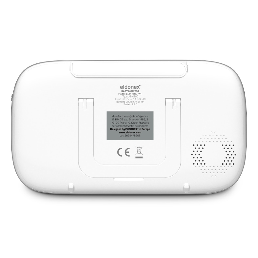 ELDONEX EBM-1010-WH - Babyfoon 5V/2000 mAh