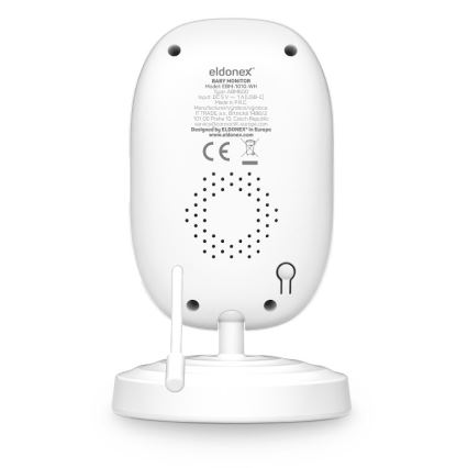 ELDONEX EBM-1010-WH - Babyfoon met monitor 5V/2000 mAh