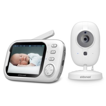 ELDONEX EBM-1010-WH - Babyfoon met monitor 5V/2000 mAh