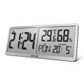 ELDONEX ECL-1110-SL - Digitale wandklok TimeCheck 4xAA zilverkleurig