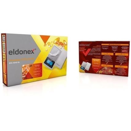 ELDONEX EKS-4040-SL - Hoge precisie weegschaal 2xCR2032 zilver