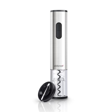 ELDONEX EWO-2200-SL - Elektrische wijnopener 4xAA mat chroom