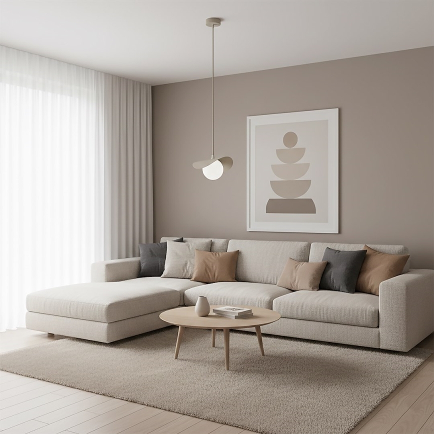 Elegante kabelhanglamp RITUAL 1xG9/8W/230V beige