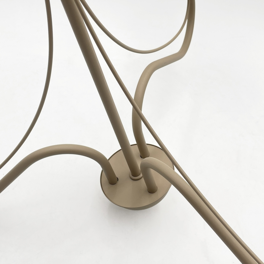 Elegante kroonluchter aan ketting ANTON, 3xE14/60W/230V, beige