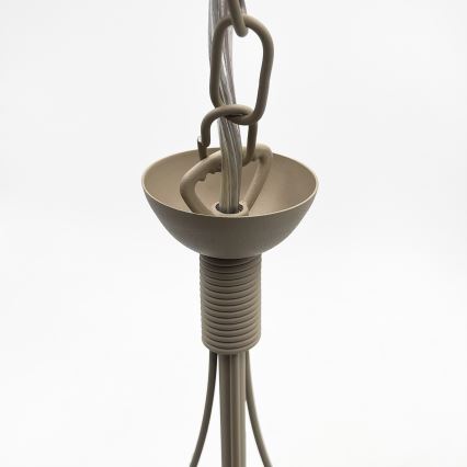 Elegante kroonluchter aan ketting ANTON, 3xE14/60W/230V, beige