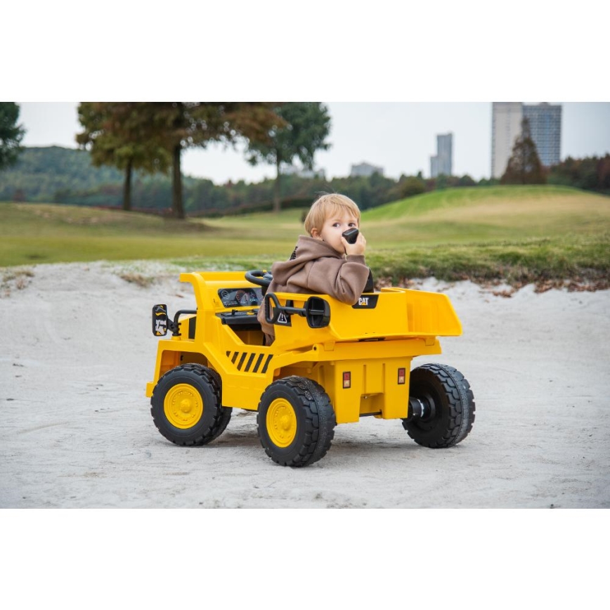 Elektrische auto Lader CAT 60W/4500 mAh geel/zwart