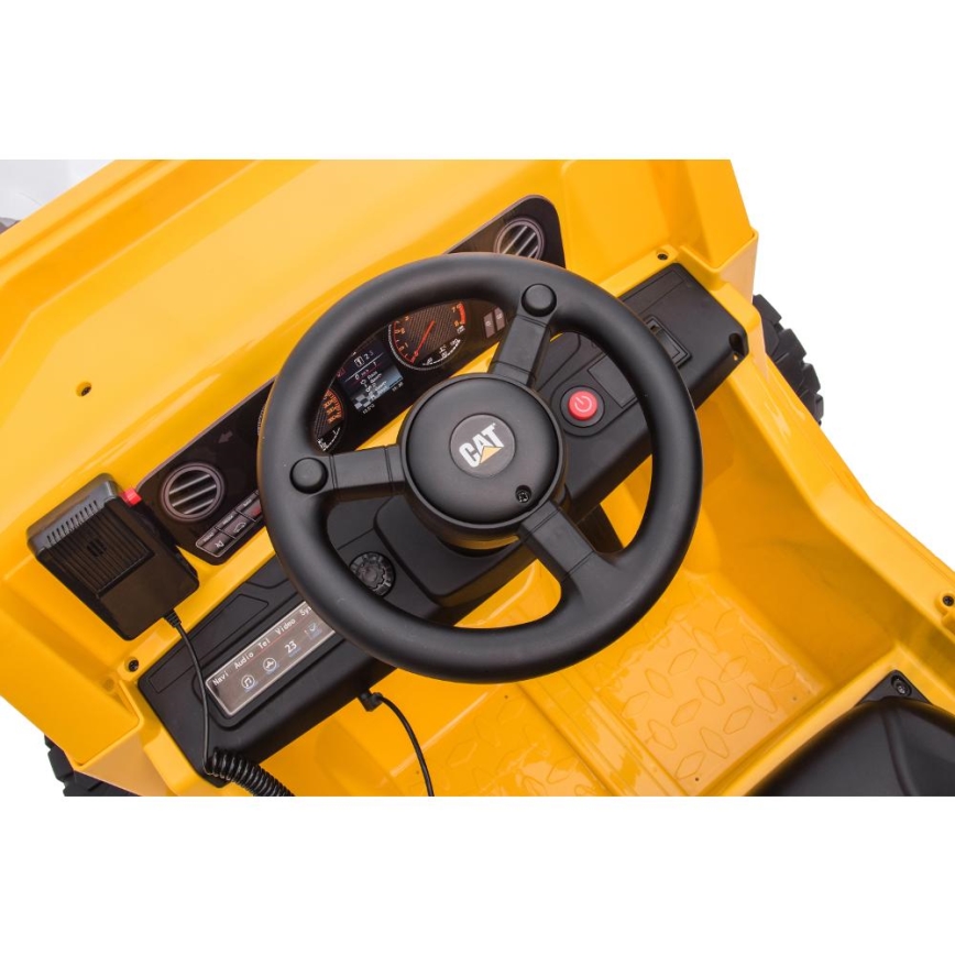 Elektrische auto Lader CAT 60W/4500 mAh geel/zwart