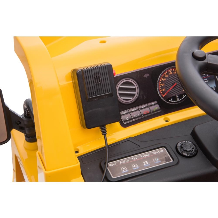 Elektrische auto Lader CAT 60W/4500 mAh geel/zwart