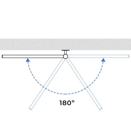 Elektrische draaibare handdoekdroger met thermostaat ARABESQUE 105 W 82 x 49 cm zwart