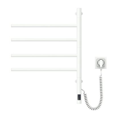 Elektrische draaibare handdoekdroger met thermostaat ARABESQUE 60W 65x49 cm wit