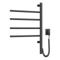Elektrische draaibare handdoekdroger met thermostaat ARABESQUE 60W 65x49 cm  zwart
