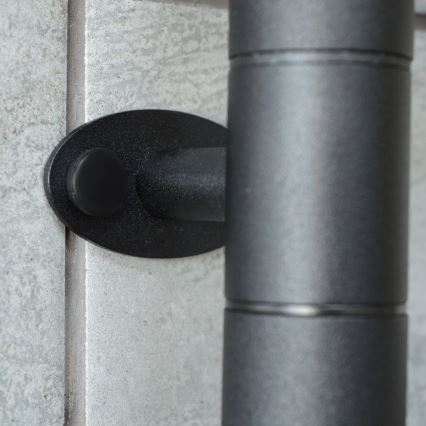 Elektrische draaibare handdoekdroger met thermostaat ARABESQUE 60W 65x49 cm  zwart