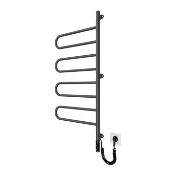 Elektrische draaibare handdoekdroger TRISTAR 105W/230V 102,5x44,5 cm IP44 RVS/zwart