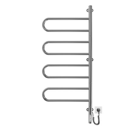 Elektrische draaibare handdoekdroger TRISTAR 105W/230V 102,5x44,5cm IP44 RVS/hoogglans chroom