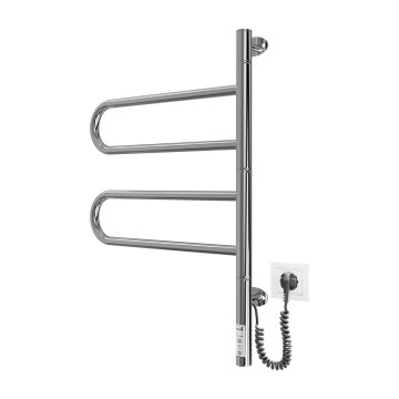 Elektrische draaibare handdoekdroger TRISTAR 75W/230V 62,5x44,5 cm IP44 roestvrij staal/glanzend chroom