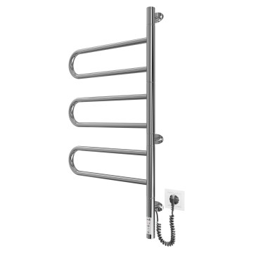 Elektrische draaibare handdoekdroger TRISTAR 80W/230V 82,5x44,5 cm IP44 RVS/glanzend chroom