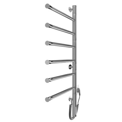 Elektrische draaibare handdoekdroger VEER 80W/230V 80x44,5 cm RVS/glanzend chroom