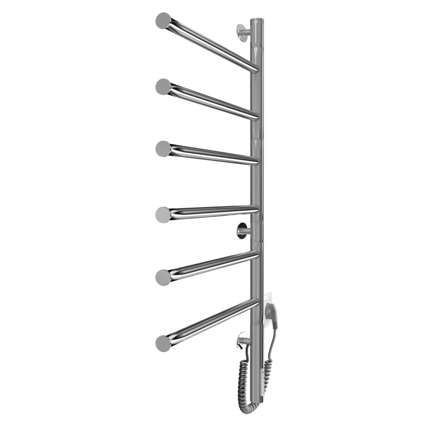 Elektrische draaibare handdoekdroger VEER 80W/230V 80x44,5 cm RVS/glanzend chroom