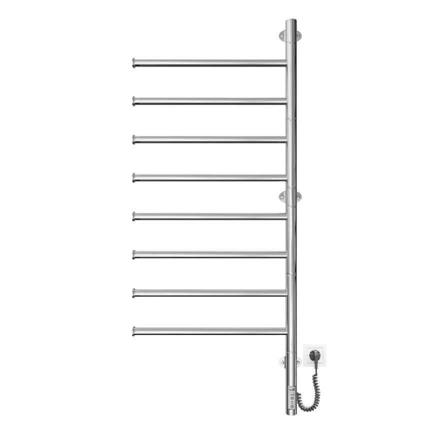 Draaibare elektrische handdoekdroger VEER 95W/230V 100x44,5 cm roestvrij staal/glanzend chroom