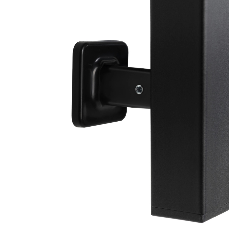 Elektrische handdoekdroger met thermostaat AVANGARD 105 W, 80 x 36 cm, zwart, links