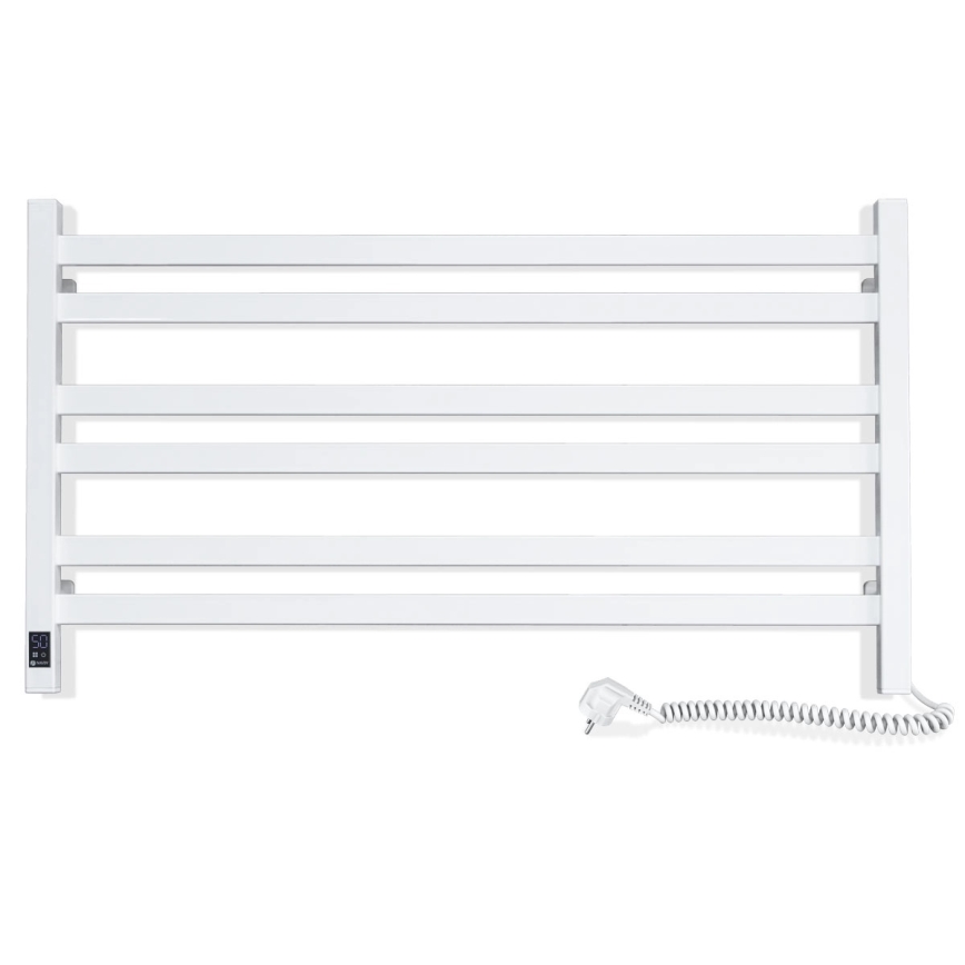 Elektrische handdoekdroger met thermostaat AVANGARD 181 W 50 x 90 cm, wit, rechts