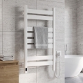 Elektrische handdoekdroger met thermostaat LARGO 168W 80x50 cm  wit rechts