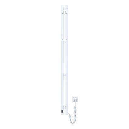 Elektrische handdoekdroger met thermostaat SILOUETTE 200W/230V 150,6 cm IP44 wit rechts