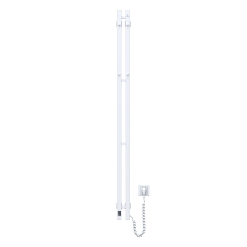 Elektrische handdoekdroger met thermostaat SILOUETTE 200W/230V 150,6 cm IP44 wit rechts