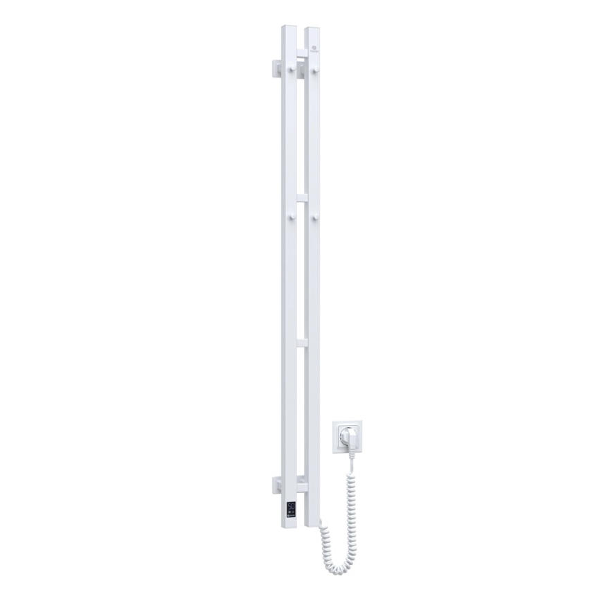 Elektrische handdoekdroger met thermostaat SILOUETTE 70W 120x9 cm, wit, rechts