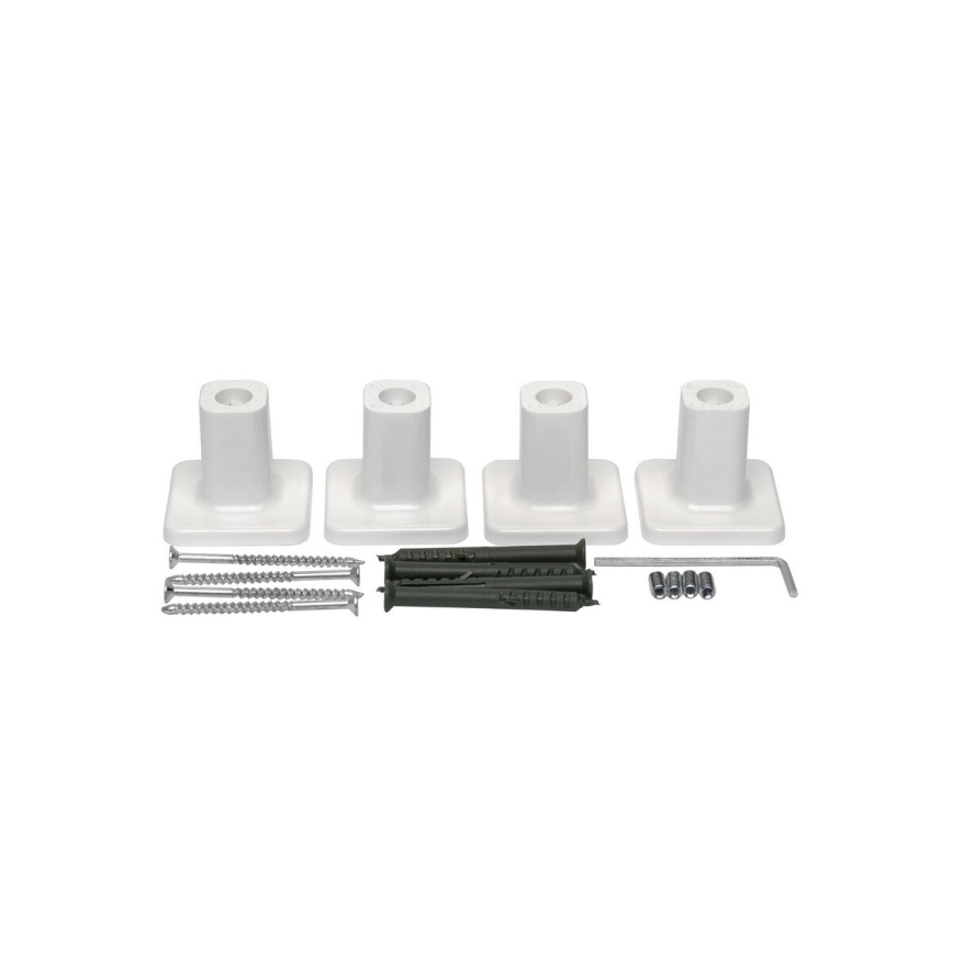 Elektrische handdoekdroger met thermostaat SILOUETTE 70W 120x9 cm, wit, rechts