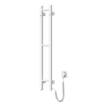 Elektrische handdoekdroger SILOUETTE 187W/230V 101,1 cm IP44 wit, rechts, vierkant
