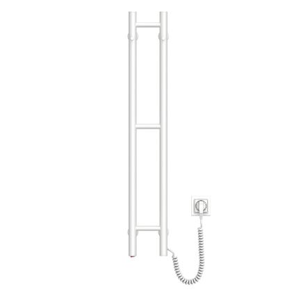Elektrische handdoekdroger SILOUETTE 46W 100x16 cm wit rechts
