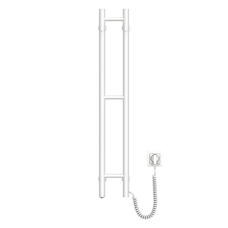 Elektrische handdoekdroger SILOUETTE 46W 100x16 cm wit rechts