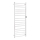 Elektrische handdoekradiator 60x168 cm 285W RVS/wit